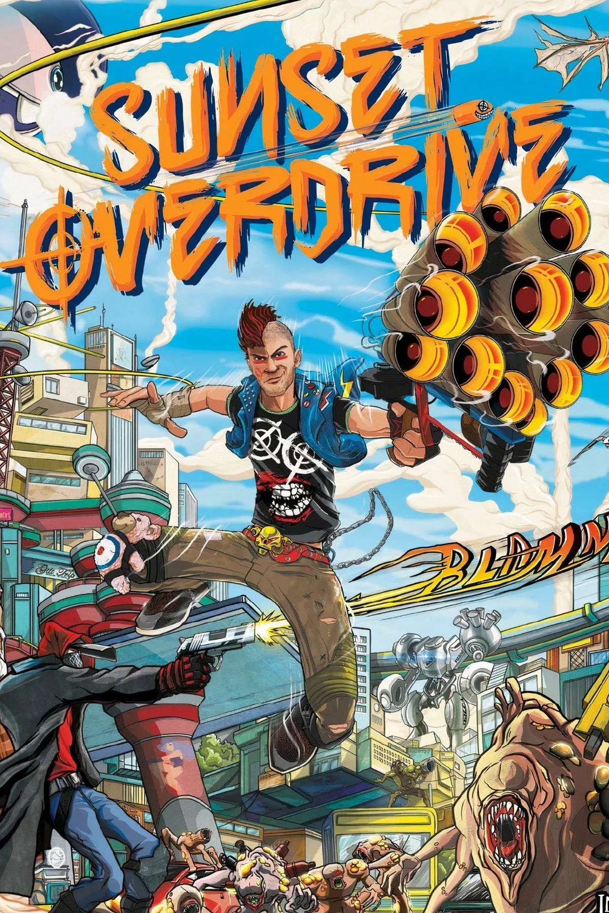 Phong cách hành động rực rỡ và hài hước trong Sunset Overdrive, game bắn súng thế giới mở