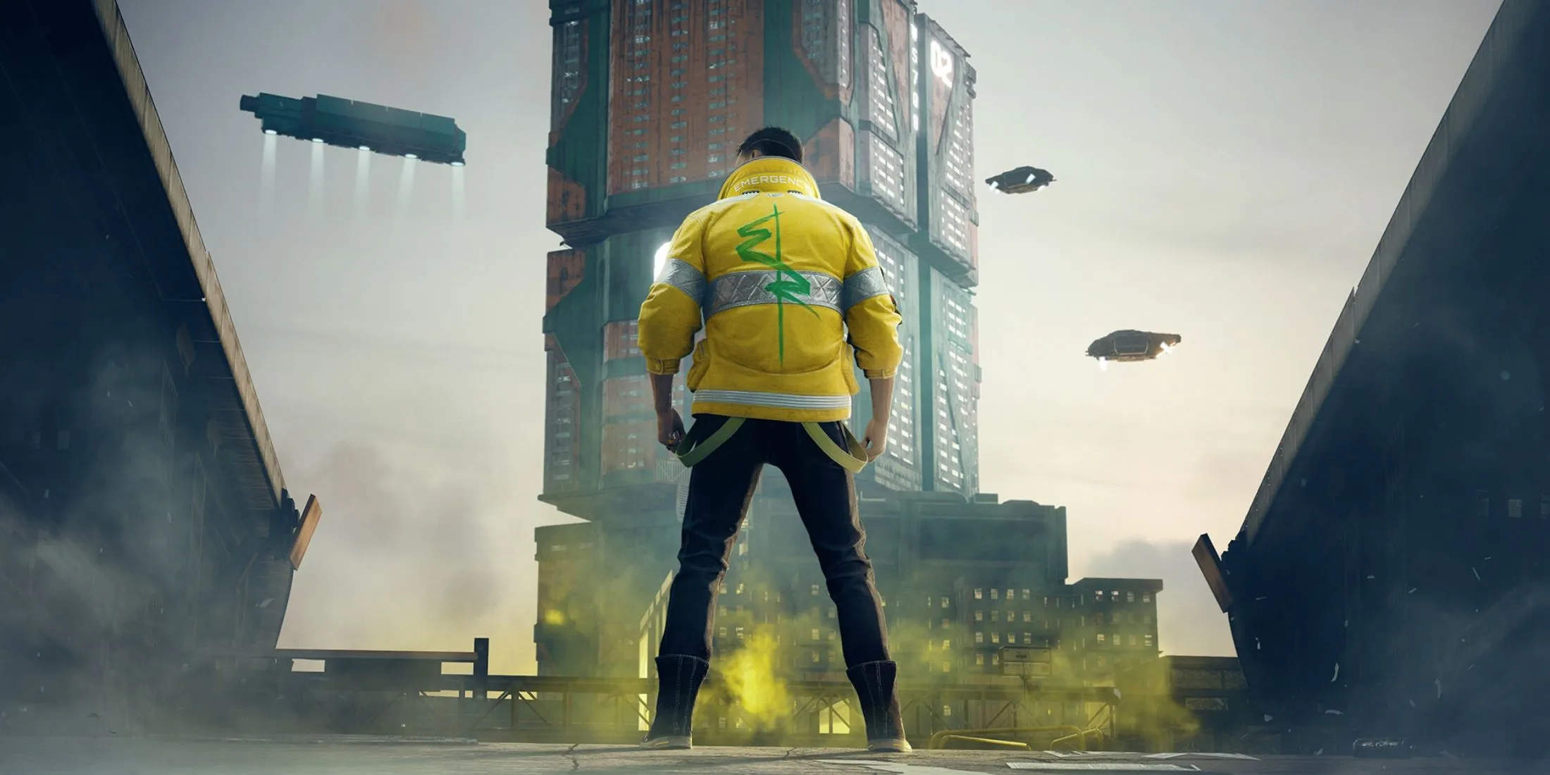Quang cảnh Night City huyền ảo trong game Cyberpunk 2077, thể hiện đồ họa chất lượng cao.