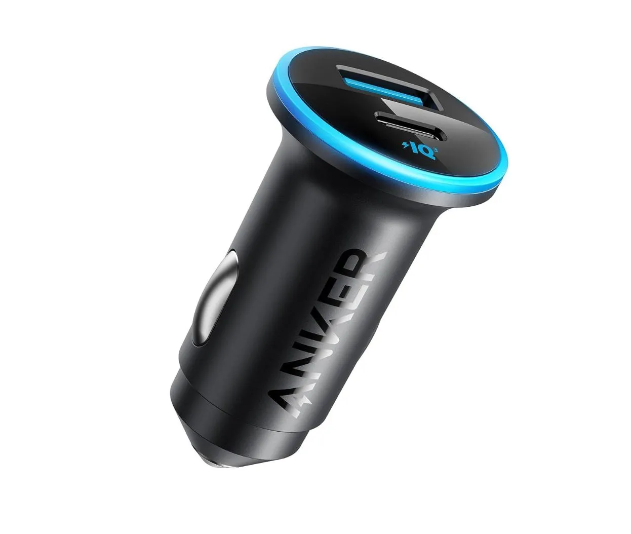 Sạc nhanh Anker 323 USB-C 52.5W với thiết kế hai cổng tiện lợi cho ô tô