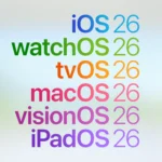 Sơ đồ minh họa cách đặt tên phiên bản iOS 26 và macOS 26 theo năm.