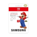 Thẻ nhớ Samsung microSD Express 256GB có hình Mario trên vỏ hộp