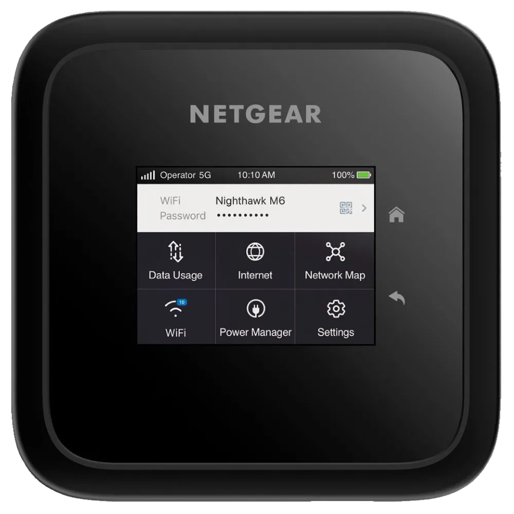 Thiết bị MiFi Netgear Nighthawk M6 với màn hình hiển thị