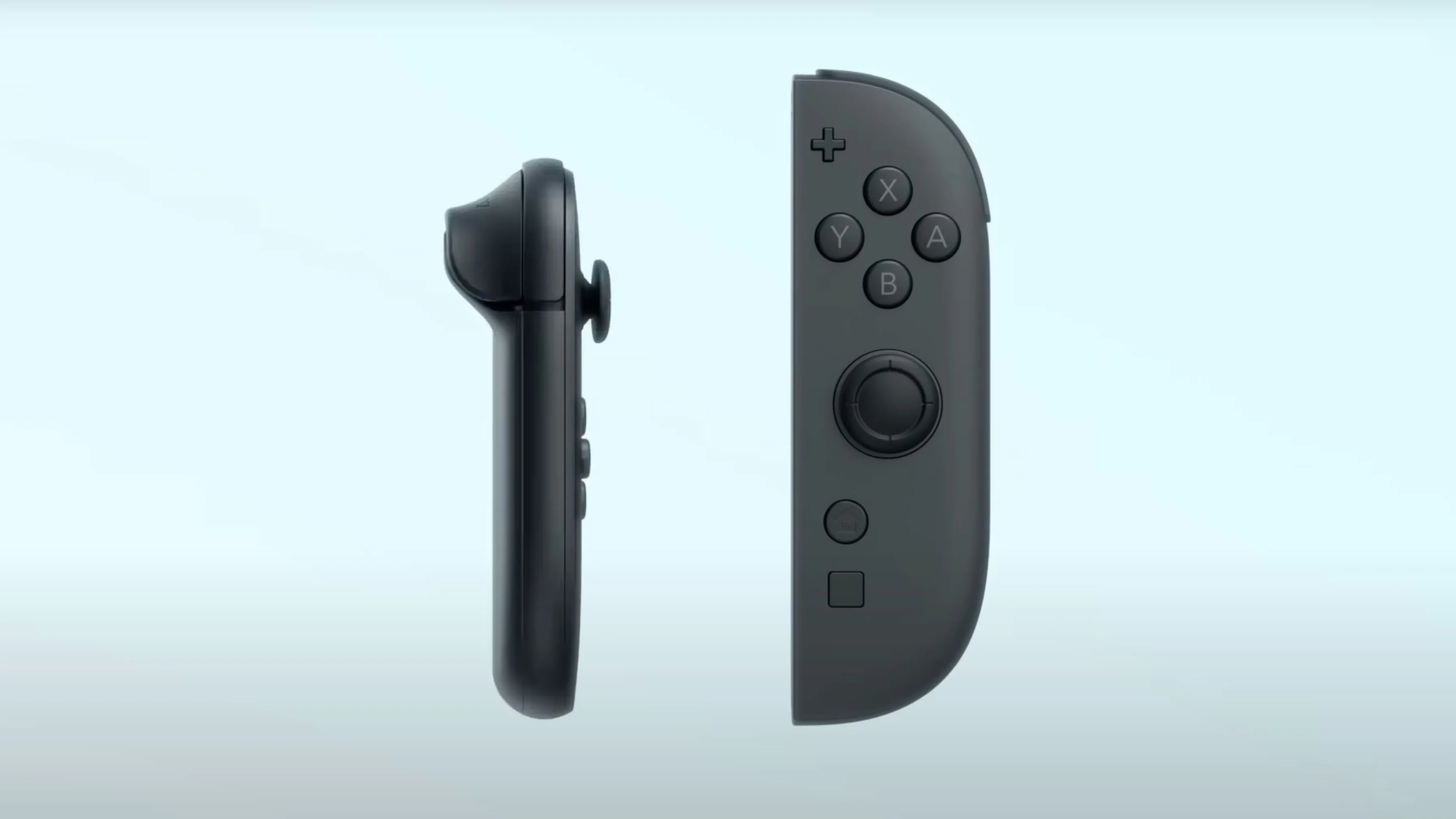 Thiết kế Joy-Con phẳng của Nintendo Switch 2, cho thấy sự tương đồng với phiên bản gốc về yếu tố công thái học.