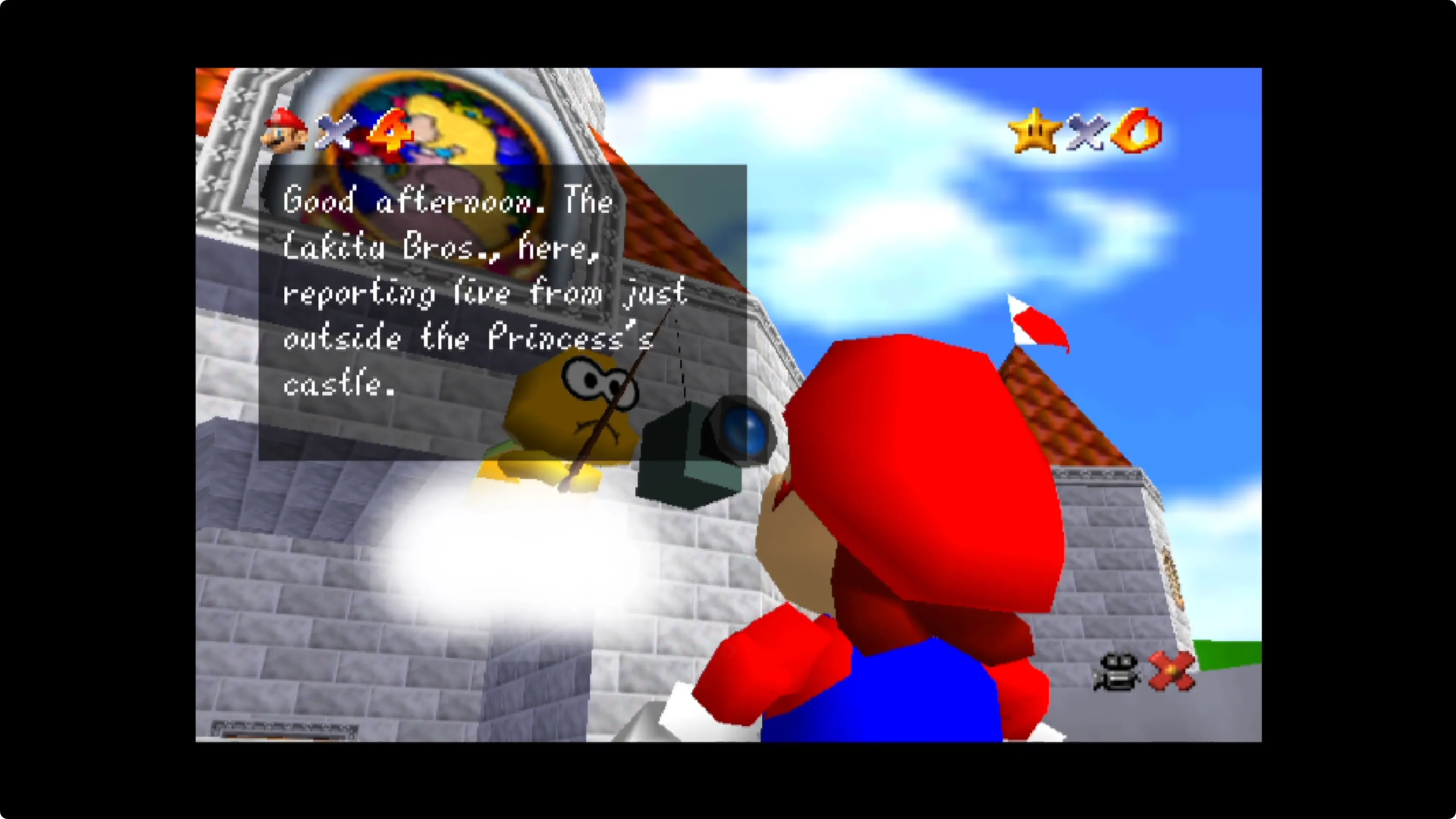 Trải nghiệm game Super Mario 64 trên Nintendo 64 mượt mà bất ngờ trên Apple TV HD.