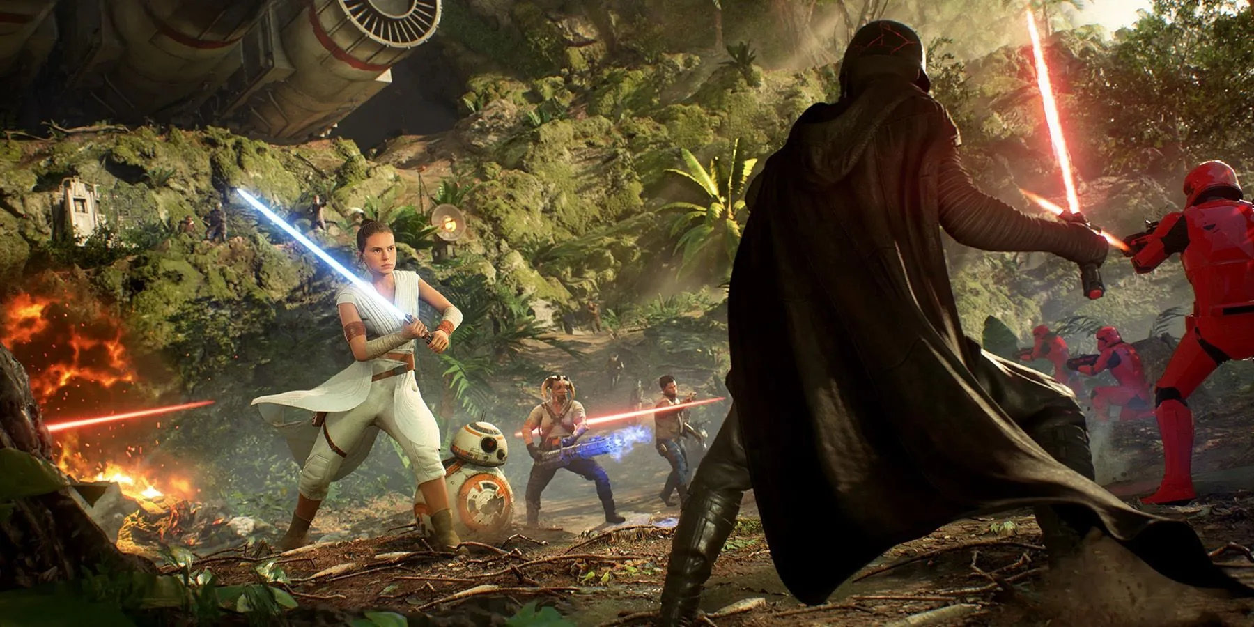 Trận chiến hoành tráng trong Star Wars Battlefront II với các skin nhân vật và binh lính độc đáo từ mod