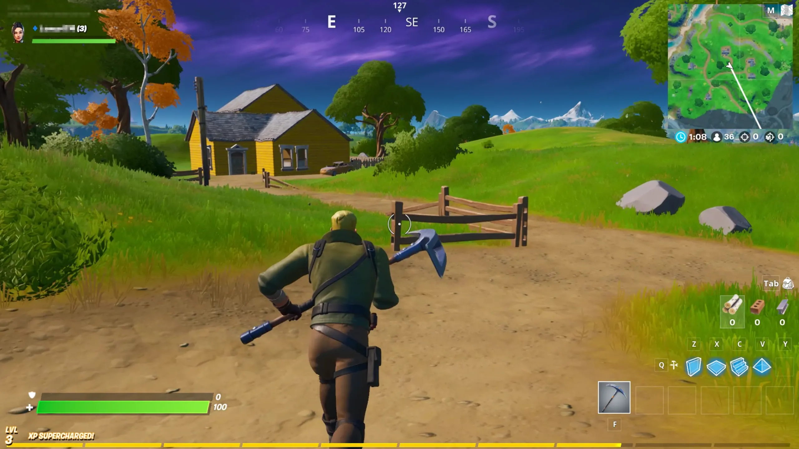 Trận đấu sinh tồn gay cấn trong game Fortnite Battle Royale phiên bản di động