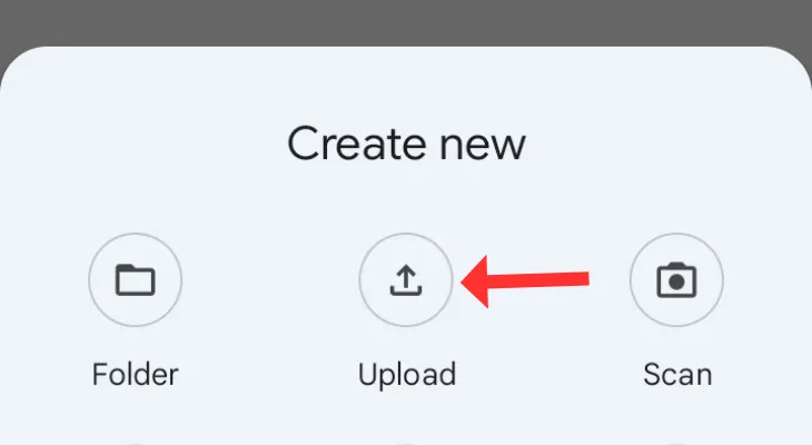 Tùy chọn tải hình ảnh lên Google Drive