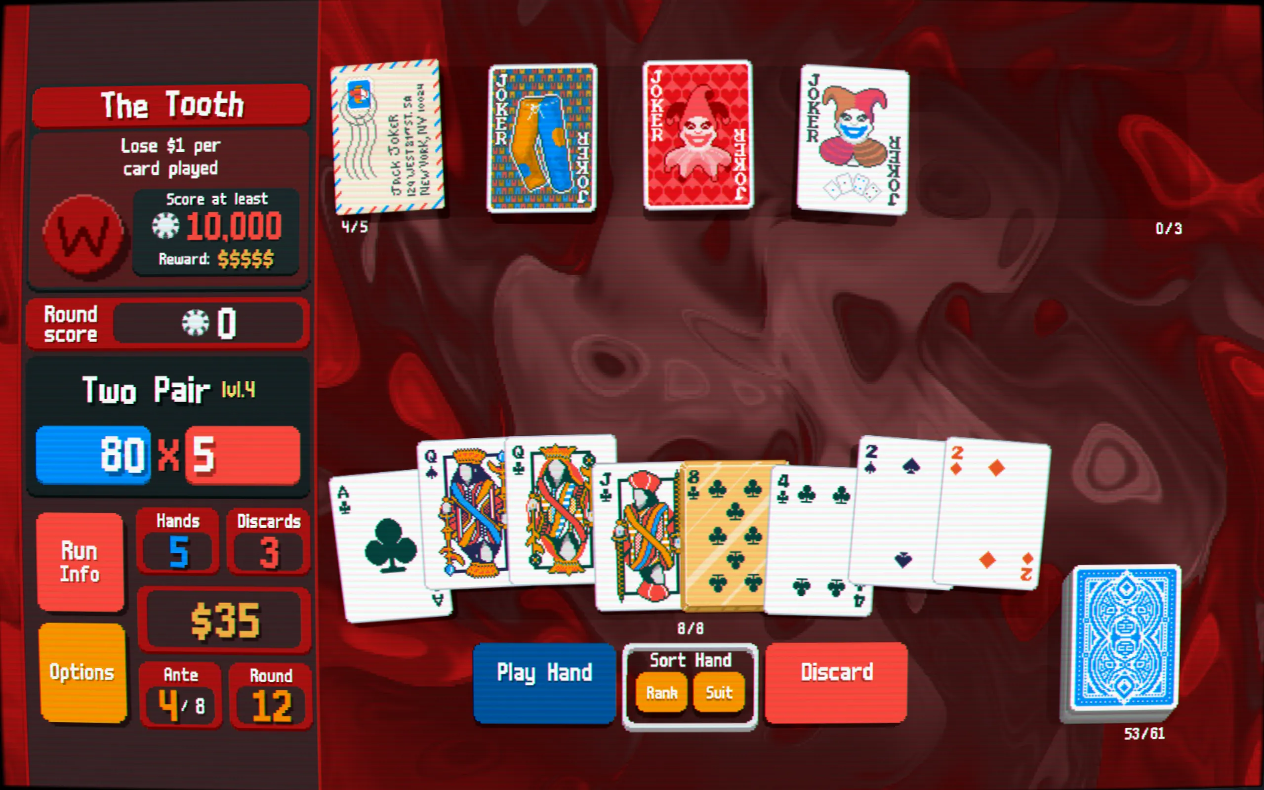 Ví dụ về người chơi trong game Slay the Spire đối đầu với một Boss