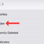 Vị trí album Đã ẩn trong phần Tiện ích của ứng dụng Ảnh trên iOS 18