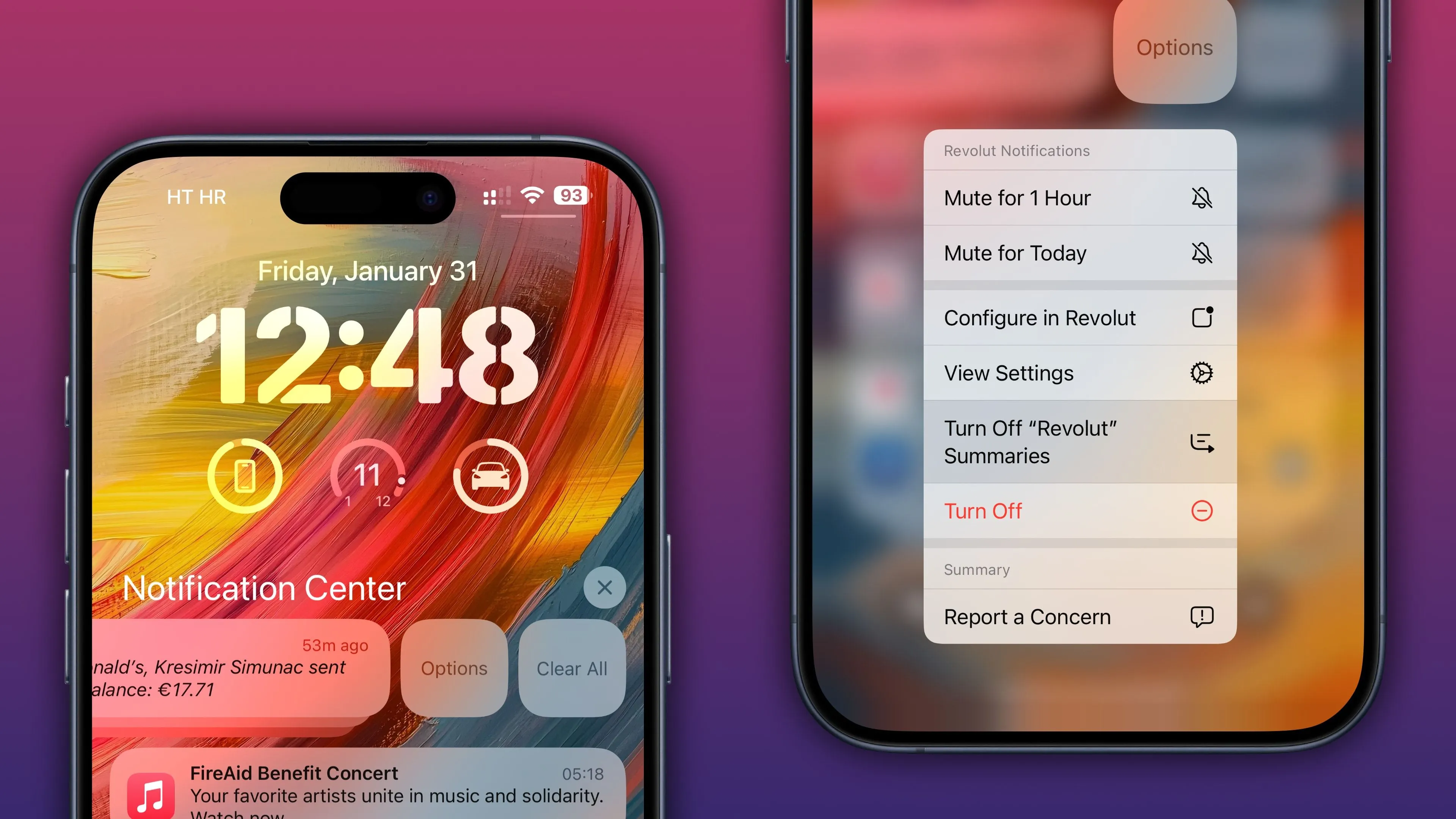 Vô hiệu hóa tóm tắt thông báo AI cho ứng dụng Revolt trên iPhone